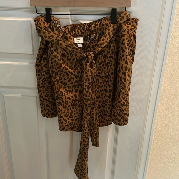 a new day Pants - A New Day Animal Cheetah Print High Waist Paperbag Shorts XXL